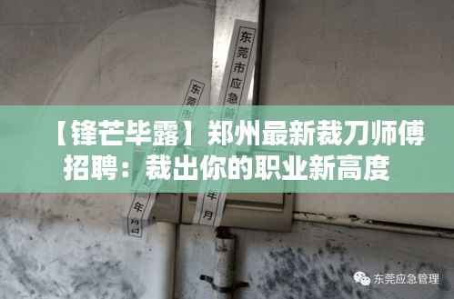【锋芒毕露】郑州最新裁刀师傅招聘:裁出你的职业新高度
