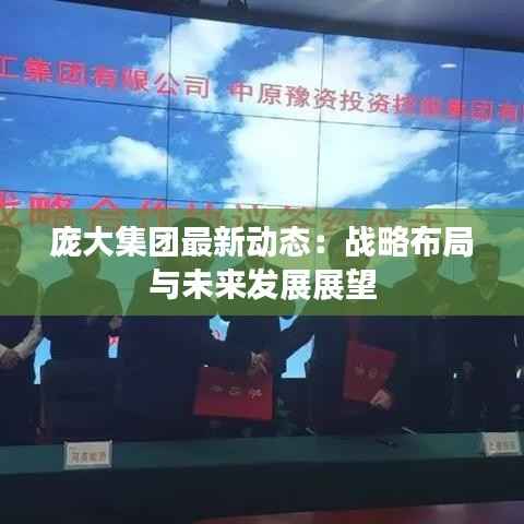 庞大集团最新动态：战略布局与未来发展展望