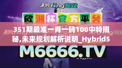 351期最准一肖一码100中特揭秘,未来规划解析说明_Hybrid5.216
