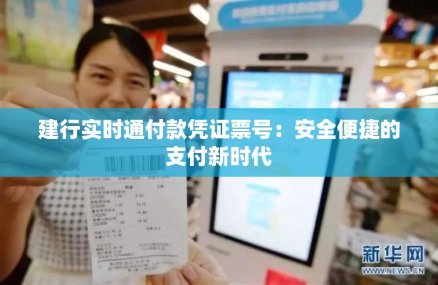 建行实时通付款凭证票号：安全便捷的支付新时代