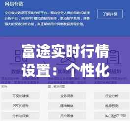 富途实时行情设置：个性化定制，助您掌握市场脉搏