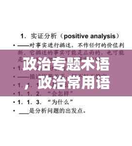 政治专题术语，政治常用语 