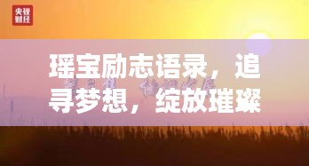 瑶宝励志语录，追寻梦想，绽放璀璨光芒