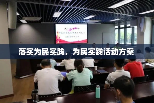 落实为民实践，为民实践活动方案 